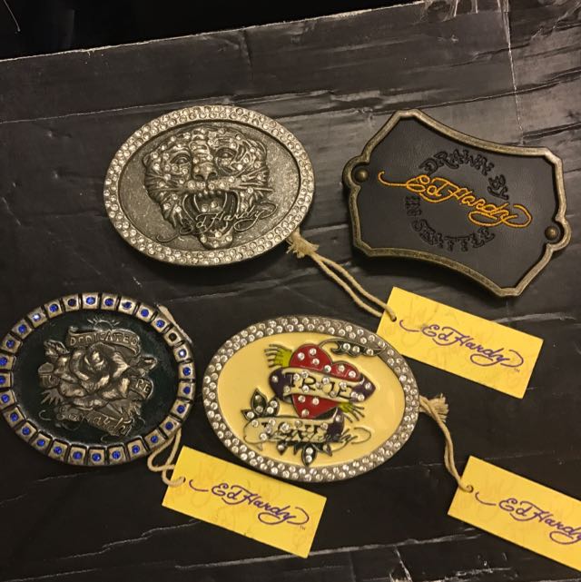 Ed hardy belt buckle 2025