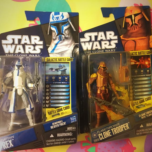 Hasbro Star Wars The Clone Wars Flamethrower Clone Trooper Action Figure for sale online 