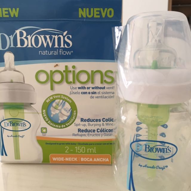 Dr Brown S Options Bottle 150ml Wide Neck Babies Kids Nursing Feeding On Carousell