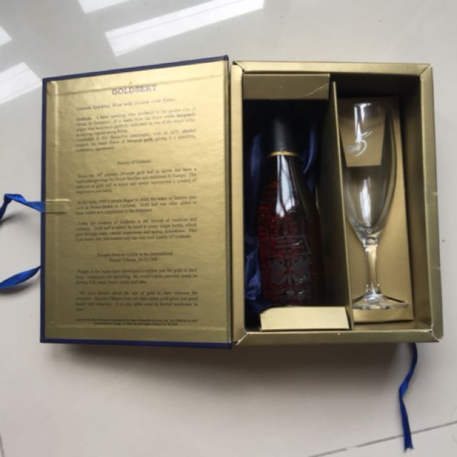 Goldsekt German sparkling wine with 24carat gold flakes, Hobbies