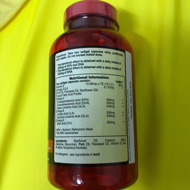 Holland & Barrett Triple omega 3.6.9, Health & Nutrition, Health