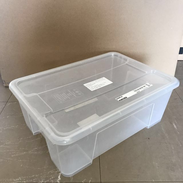 IKEA Samla Box (39x28x14cm), Furniture & Home Living, Home Improvement