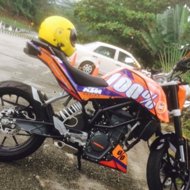 Ktm duke hot sale 200 short tail