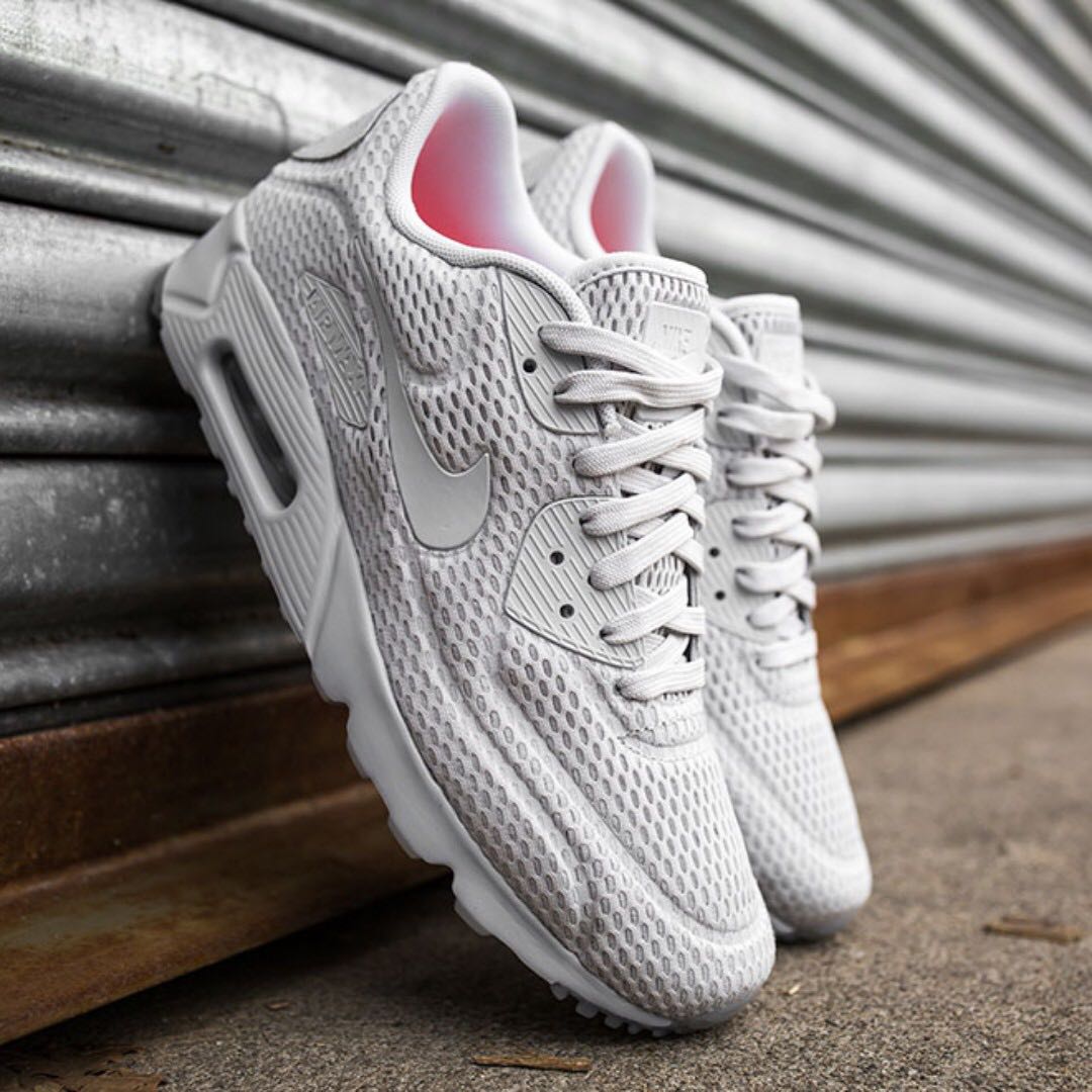 Nike air max top 90 ultra breathe white