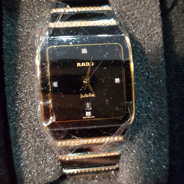 Rado jubile 18k gold top and jewel