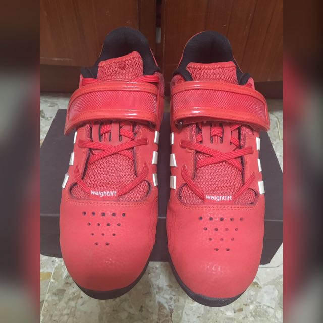 Red adipower weightlifting shoes uk top