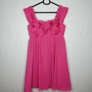 Pink Vania Romoff Short Dress