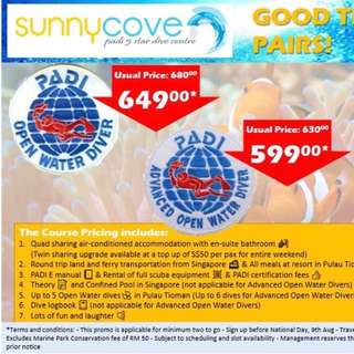 Sunny Cove Diving Promotion! 