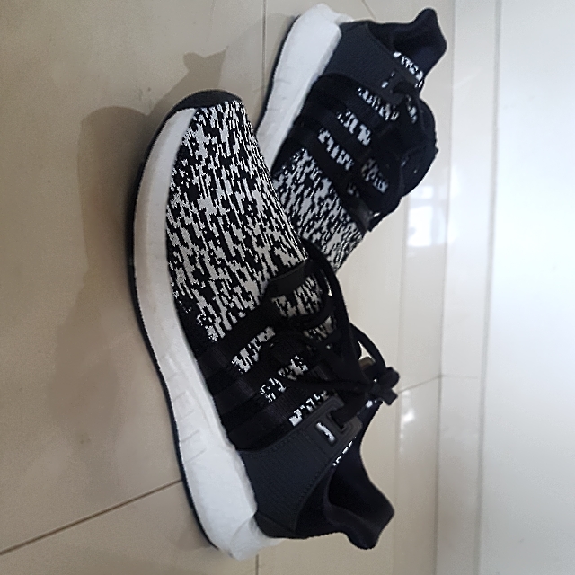 180 Adidas EQT Support 93 17 Glitch Black Oreo Men s Fashion Footwear Sneakers on Carousell