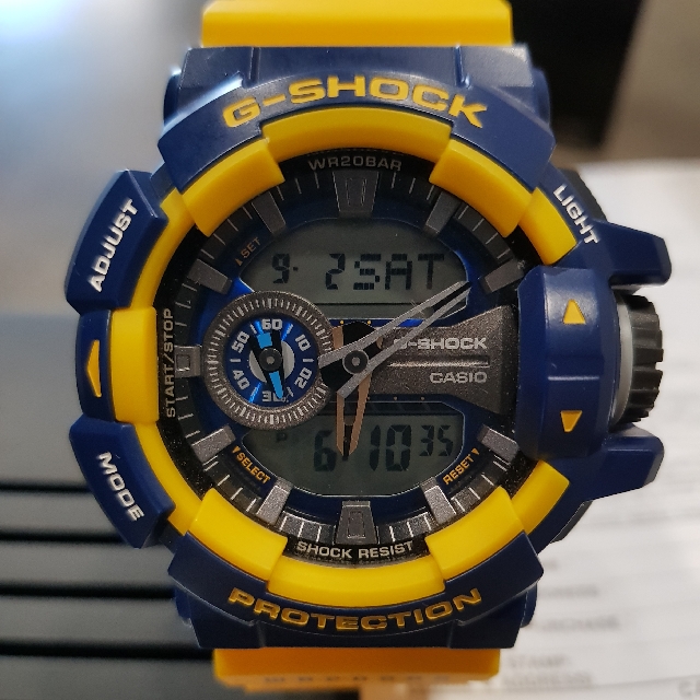 g shock ga 400 yellow