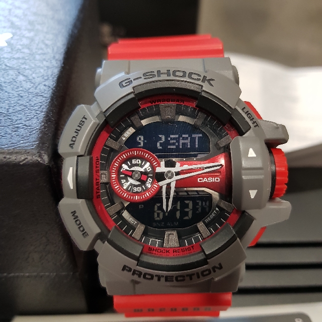 G shock ga 400 red top