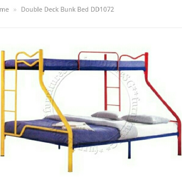Double Deck Bunk Bed With Free Mattresses Furniture Beds Photo