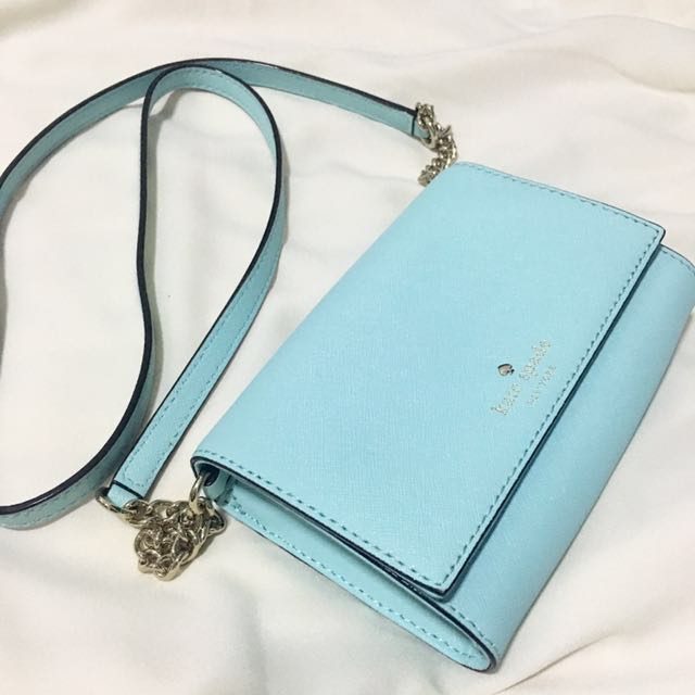 New Kate Spade Cedar Street Cami Mint Green Saffiano Leather Cross-body  Handbag