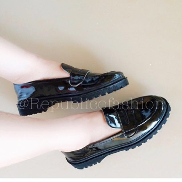 Loafers hitam Sepatu oxford Sepatu 