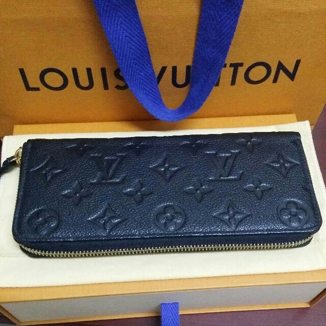 Louis Vuitton Portefeuille Clmence M60171 Noir Monogram Empreinte Sp1186