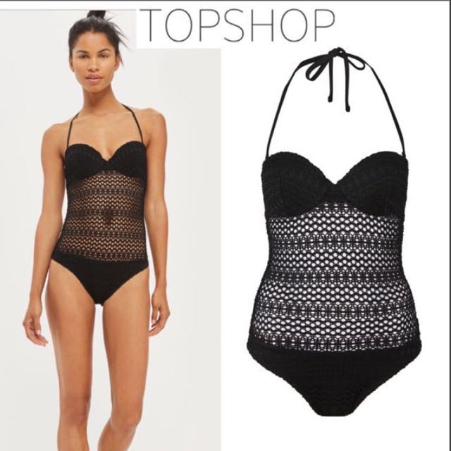 topshop black swimsuit