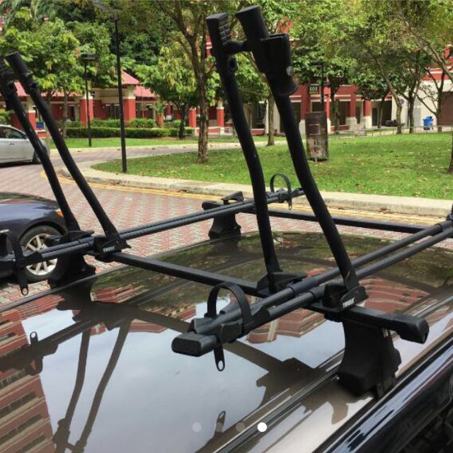 thule square bar bike rack