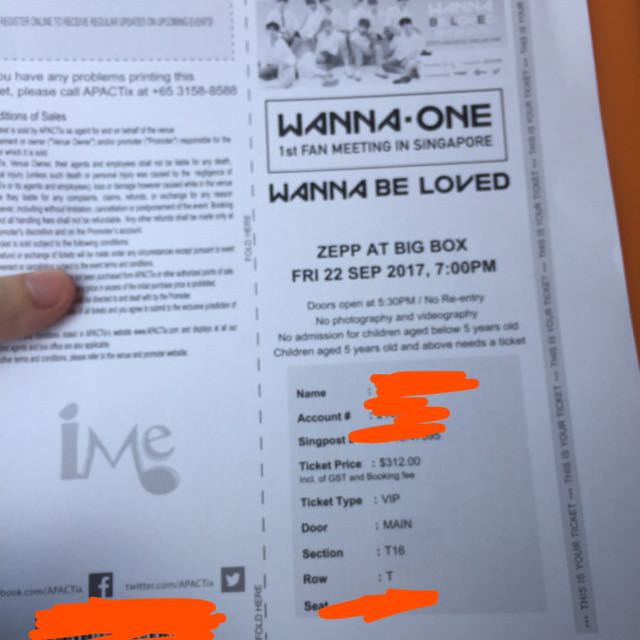 wanna one malaysia ticket