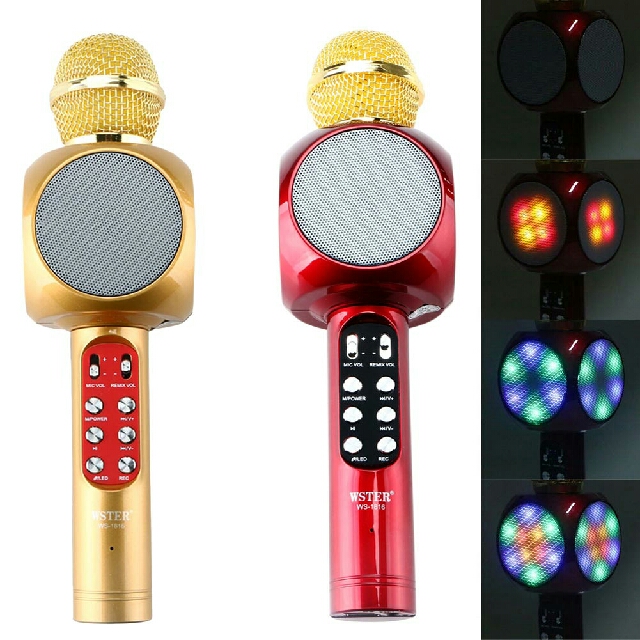 WS-1816 Wireless Bluetooth Karaoke Handheld Mic Player Speaker KTV Microphone (Category: Microphones) located in Manila. Submitted by meannd (Listing ID 125305847, Image 1). Description: .