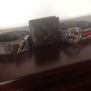 Louis Belt/wallet & Gucci Belt