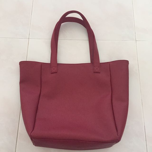 Bn Faux Leather Earth Music And Ecology Tote Bag Women S Fashion