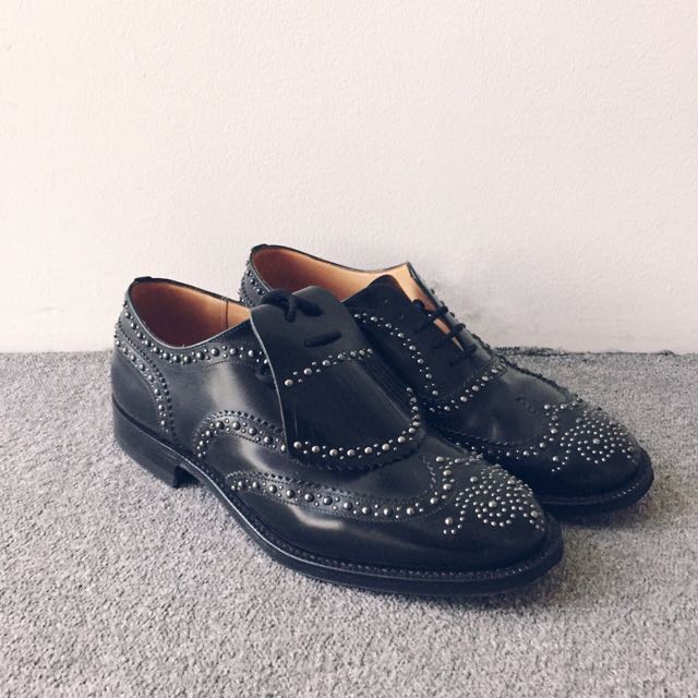 CHURCH'S Burwood Studded Brogues with 