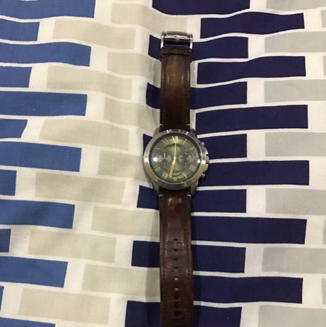 Fossil FS5153 Grant Chronograph Fesyen Pria Jam Tangan di Carousell