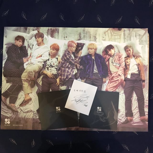 [Free Shipping] BTS WINGS Album with Suga Photocard W & G Versions