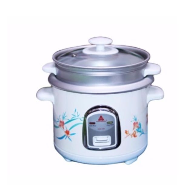 Hanabishi HHRC10FS Rice Cooker with Steamer (white), TV & Home