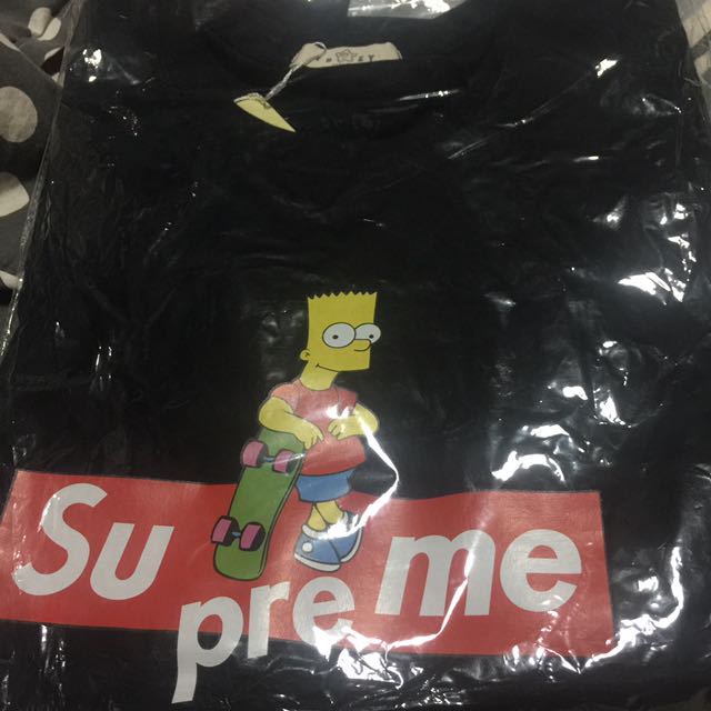 Bart Simpson Fan Gift Supreme x Louis Vuitton T-Shirt - Design Bigvero