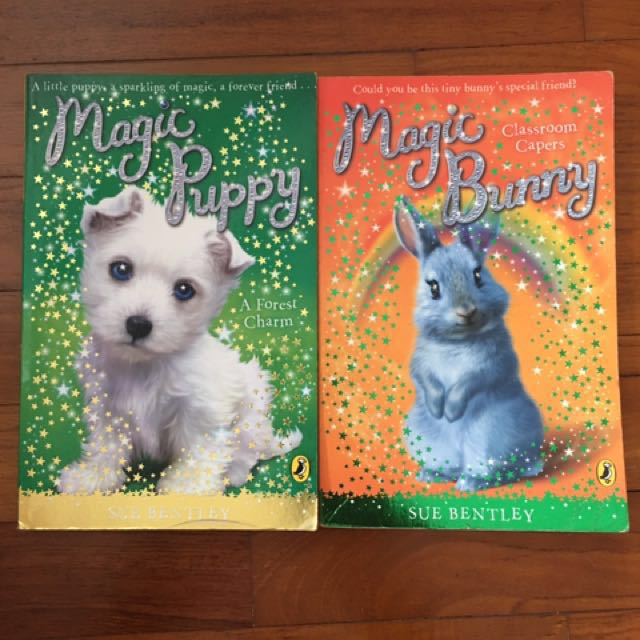 Magic Puppy And Magic Bunny Books Stationery Childrens - 
