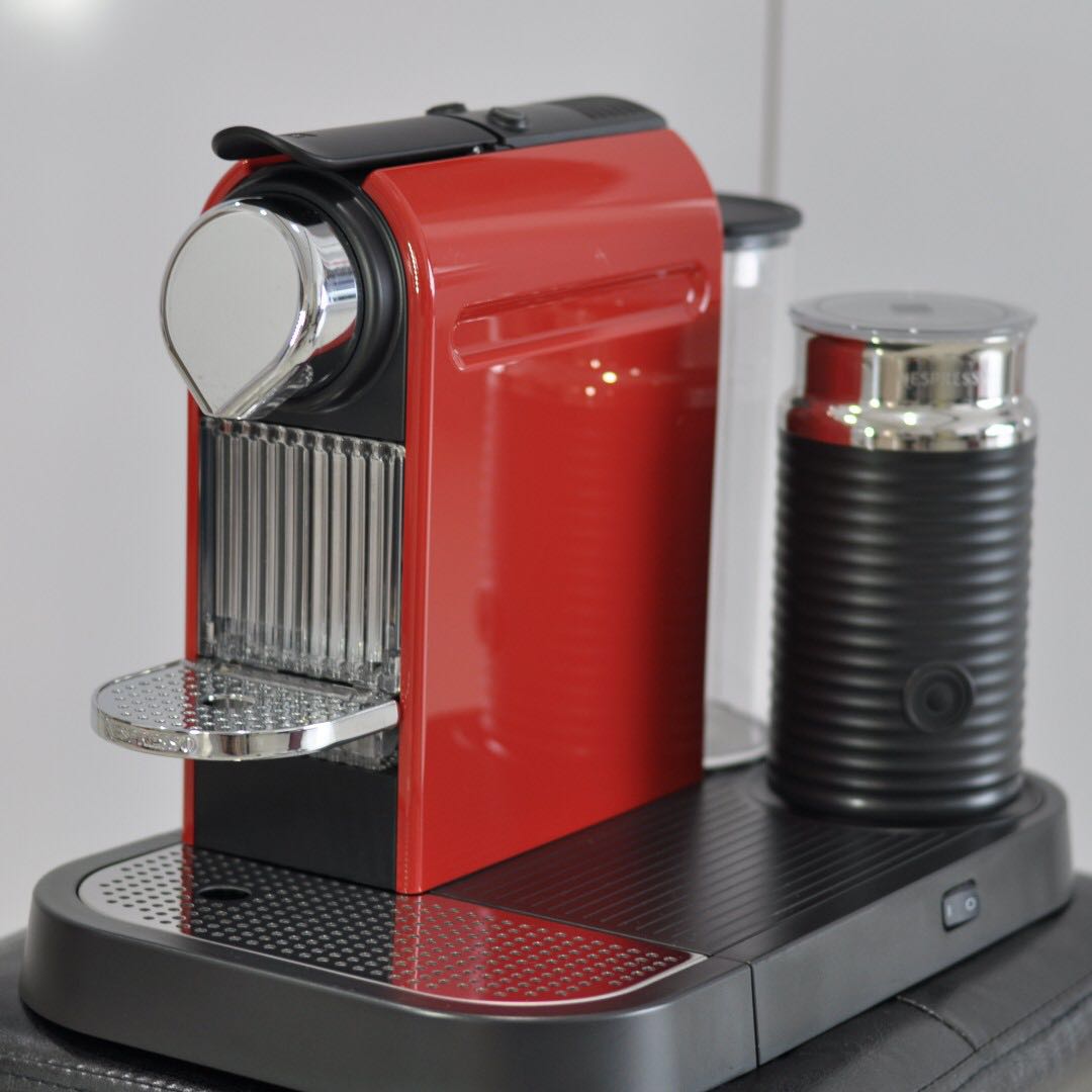 Nespresso Citiz Espresso Maker with Aeroccino Milk Frother, Titanium, & Appliances, Appliances, Coffee Machines & Makers on Carousell