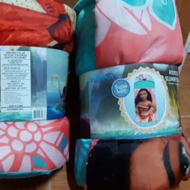 NEW Disney Moana Hooded Sleeping Bag Babies Kids Babies Kids
