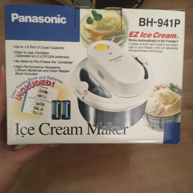 Panasonic ice cream maker TV Home Appliances Kitchen Appliances Ice cream Makers on Carousell