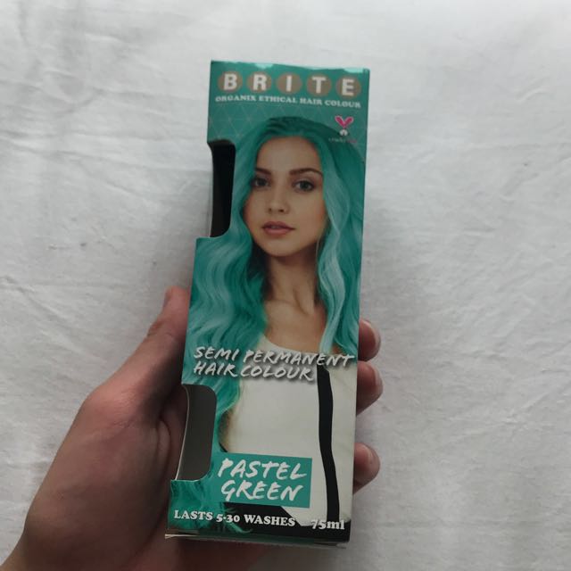 Pastel Mint Green Hair Dye, Beauty & Personal Care, Hair On Carousell
