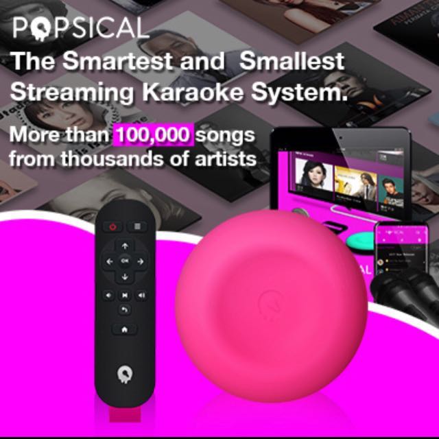 Popsical Karaoke KTV Cloud Streaming Android Device Box Apps Control