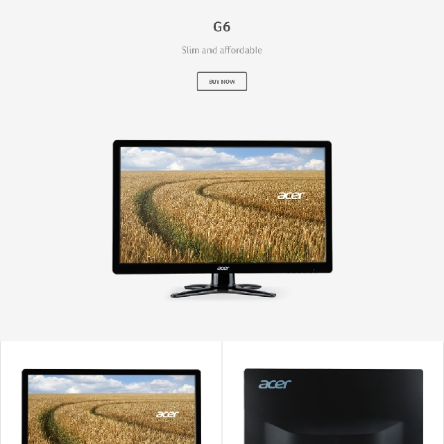 Preowned - Acer G6 Series monitor (G236HL), Computers & Tech, Parts ...
