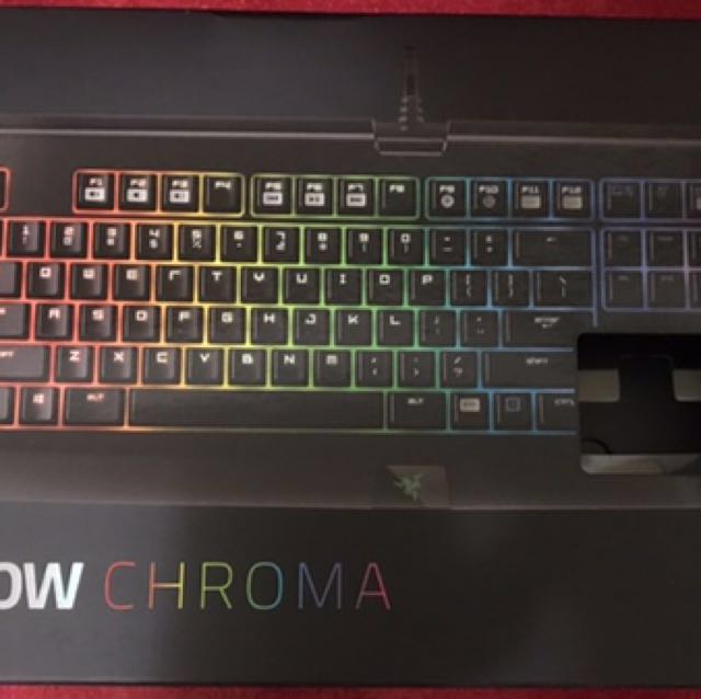 Razer雷蛇黑寡婦機械式鍵盤chroma版 青軸 電腦3c 其他電子產品在旋轉拍賣