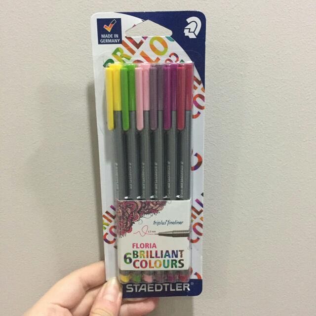 Staedtler Triplus Fineliner 6 Colour Set Books Stationery