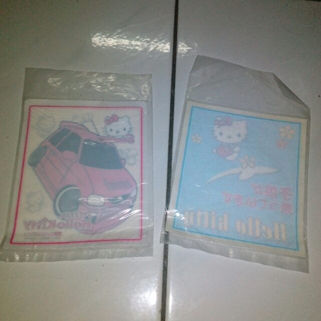 Sticker Cermin Kereta Hello Kitty Windshield, Auto Accessories on Carousell