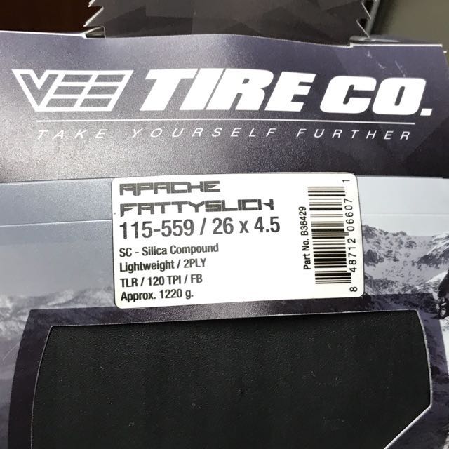 Vee apache fatty slick shop 26 x 4.5