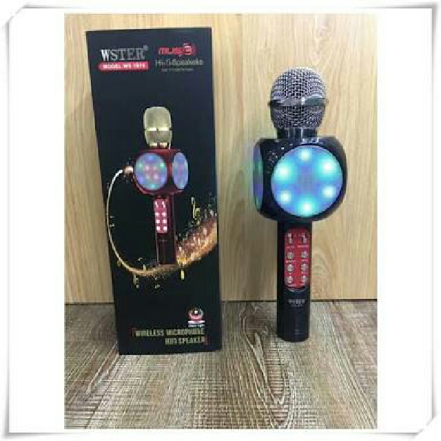WS-1816 Wireless Bluetooth Karaoke Handheld Mic Player Speaker KTV Microphone (Category: Microphones) located in Manila. Submitted by meannd (Listing ID 125306010, Image 1). Description: .