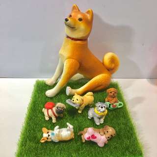早期絕版日本盒玩💕可愛動物🐶柴犬 雪納瑞 貴賓 臘腸