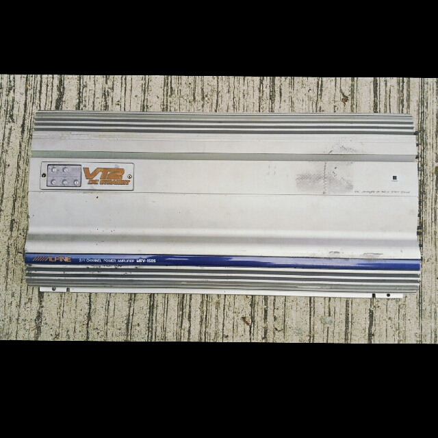 Alpine V12 amp, MRV1505, 2/1 channel, Car Accessories on Carousell