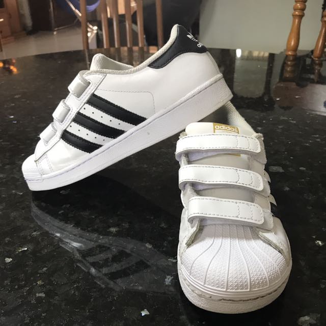 Adidas superstar discount velcro womens