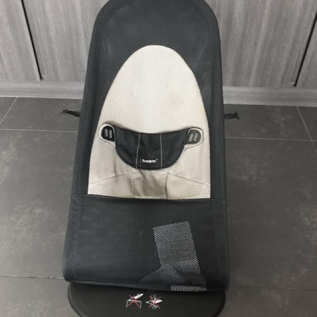 baby bjorn bouncer grey mesh