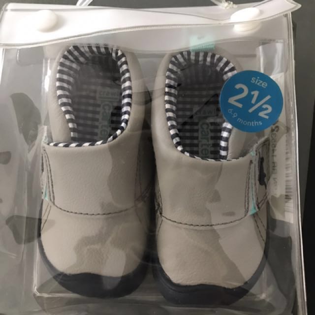 Carters Every Step Stage 1 Crawling Shoes Size 2.5 6-9 Months New