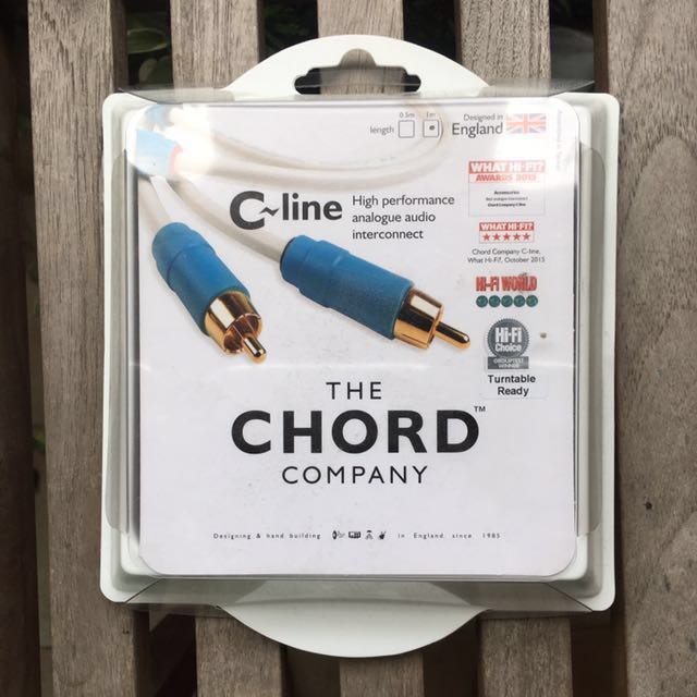 Chord Cline RCA cd analog interconnect 2 x 1 meter. origonal, Audio