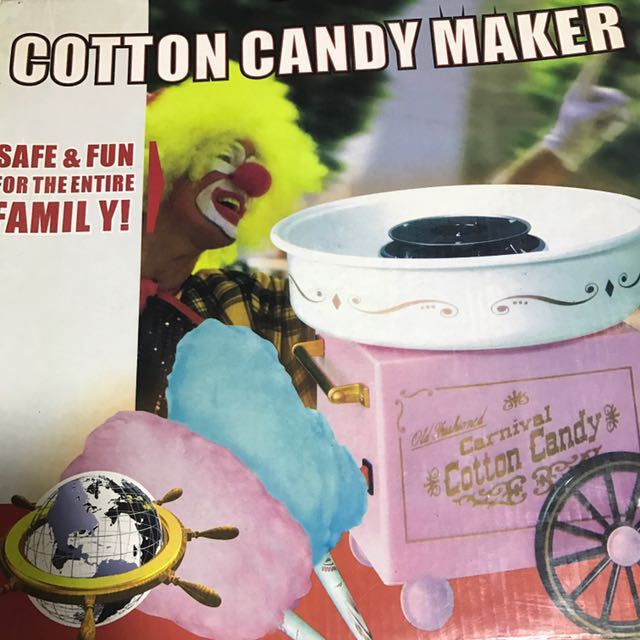 Cotton Candy Maker (Category: Ice-cream Makers) located in Singapore. Submitted by sellingfordiapers (Listing ID 120502221, Image 1). Description: I’ve 2 of this machine New one selling for $50 Another one was used couple times, selling for $35 Get both for $70.
