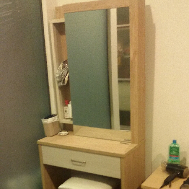 Custom Made Dresser Dressing Vanity Table With Sliding Door